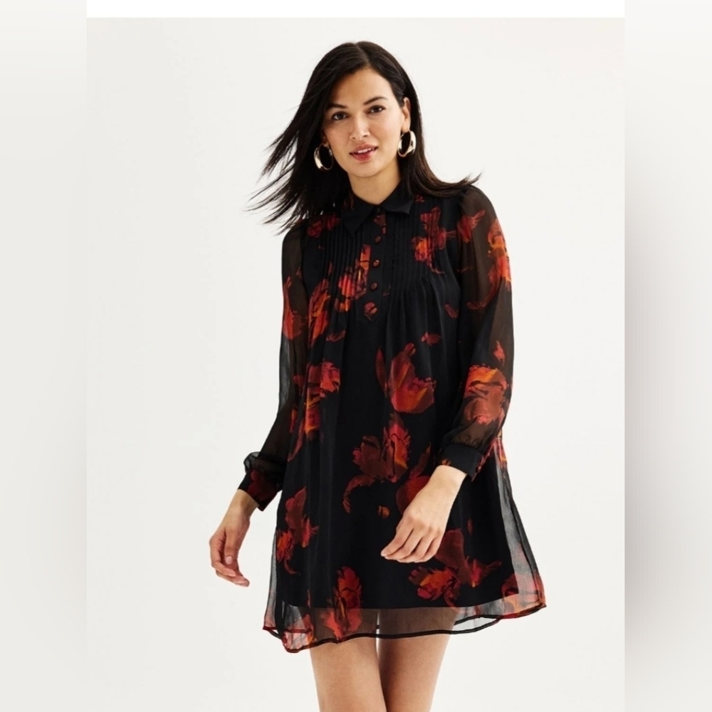 Nine West Casual Dress In Multi-colored Size XS